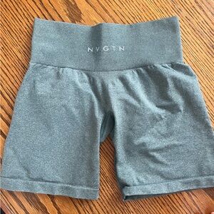 NVGTN forest green pro shorts